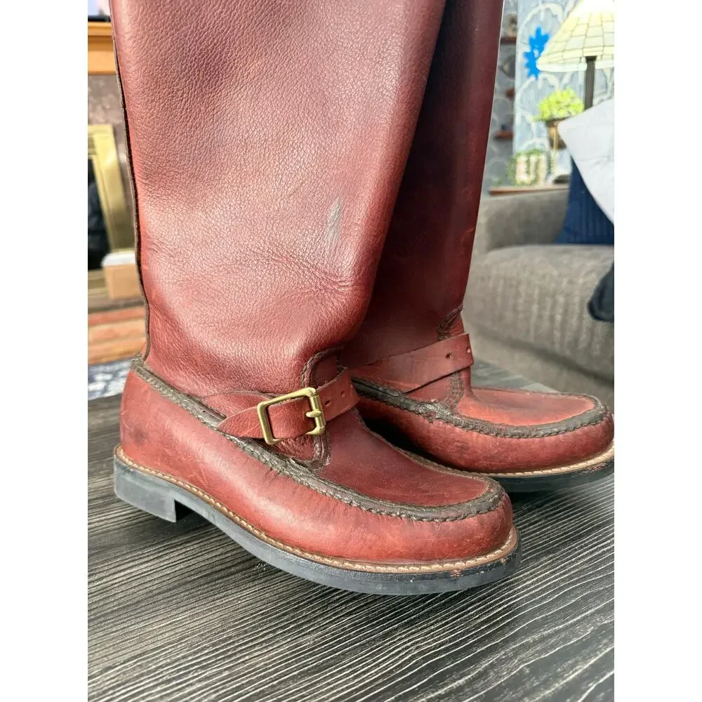 Gokey Botte Sauvage Original Mahoney Thick Genuine Leather Hunting Boot Sz. 9